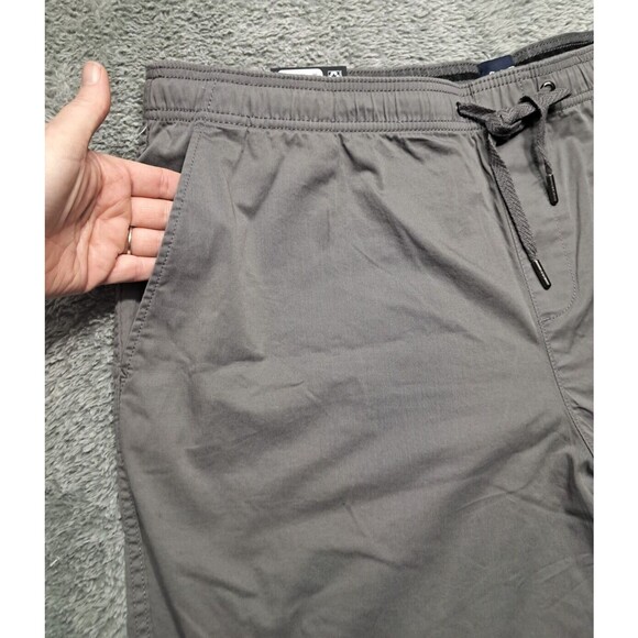New Gap Shorts Mens XXL Stretch Twill Pull On Drawstring Elastic Waist Pockets - Picture 3 of 12